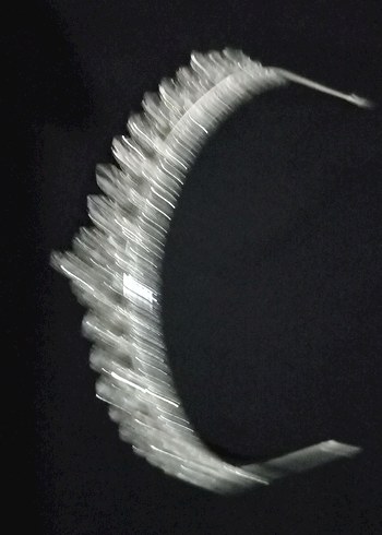 Beyaz Parlak Taşlı Gelin Tacı - Görsel 11