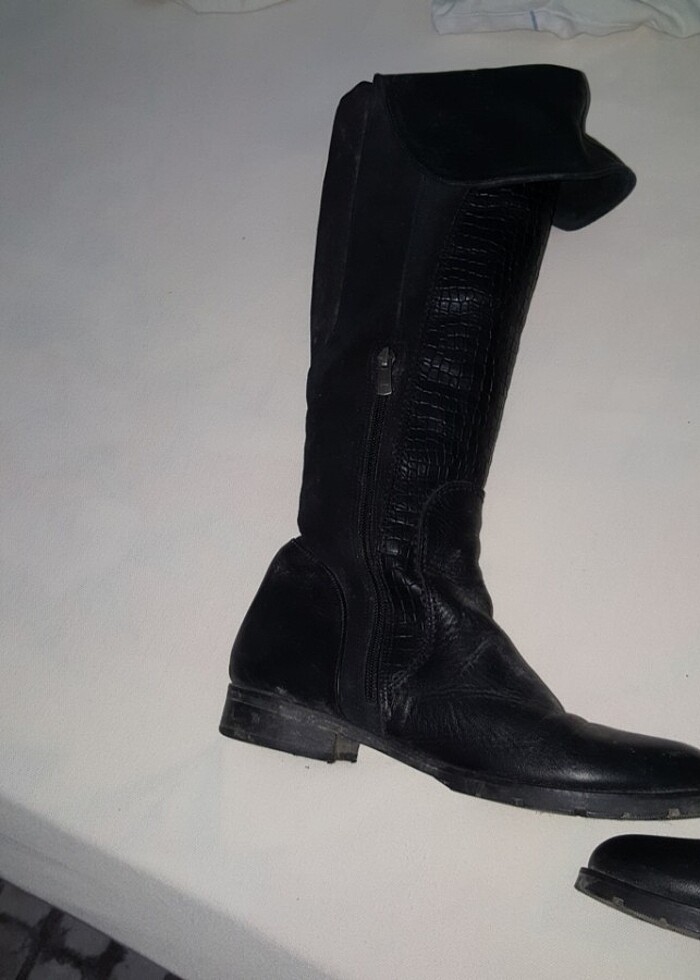 Uzun fermuarli cizme - Görsel 3