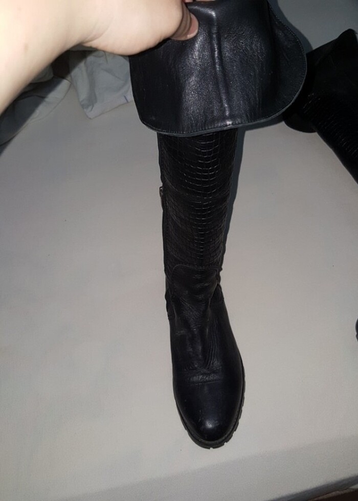 Uzun fermuarli cizme - Görsel 4