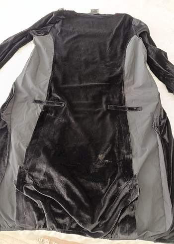 Siyah Gotik Uzun Kollu Hamile Tunik - Görsel 7