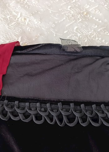 Siyah Gotik Uzun Kollu Hamile Tunik - Görsel 5