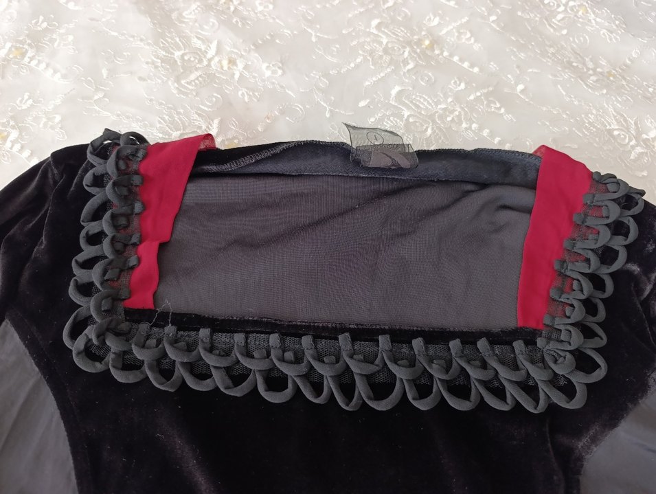 Siyah Gotik Uzun Kollu Hamile Tunik - Görsel 5