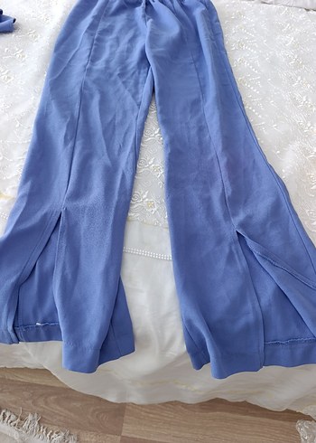 Mavi İşlemeli Düğmeli Hamile Bluzu - Görsel 11