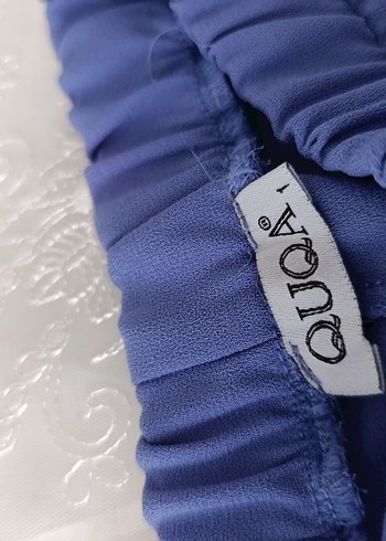 Mavi İşlemeli Düğmeli Hamile Bluzu - Görsel 14