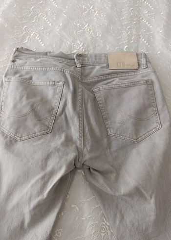 Gri Erkek Keten Normal Kesim Pantolon - Görsel 12