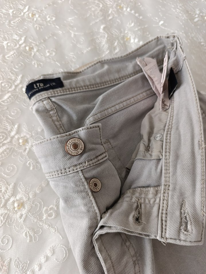 Gri Erkek Keten Normal Kesim Pantolon - Görsel 5