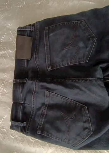 Kadın Lacivert Midi Denim Pantolon - Görsel 7