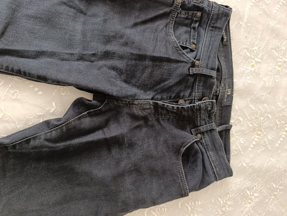 Kadın Lacivert Midi Denim Pantolon - Görsel 2