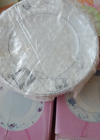 Pembe Pastel Renkli Opal Cam Tabak - Görsel 3