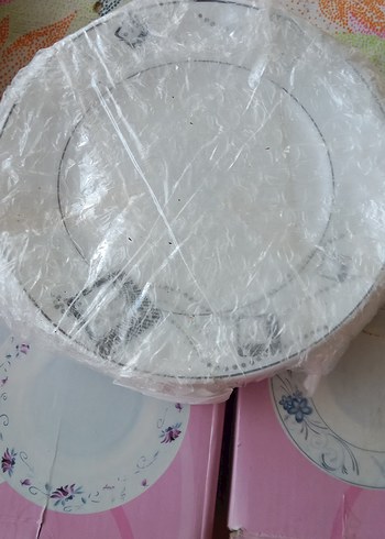 Pembe Pastel Renkli Opal Cam Tabak - Görsel 2