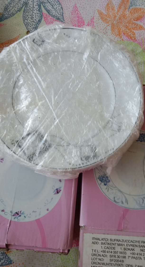 Pembe Pastel Renkli Opal Cam Tabak - Görsel 3