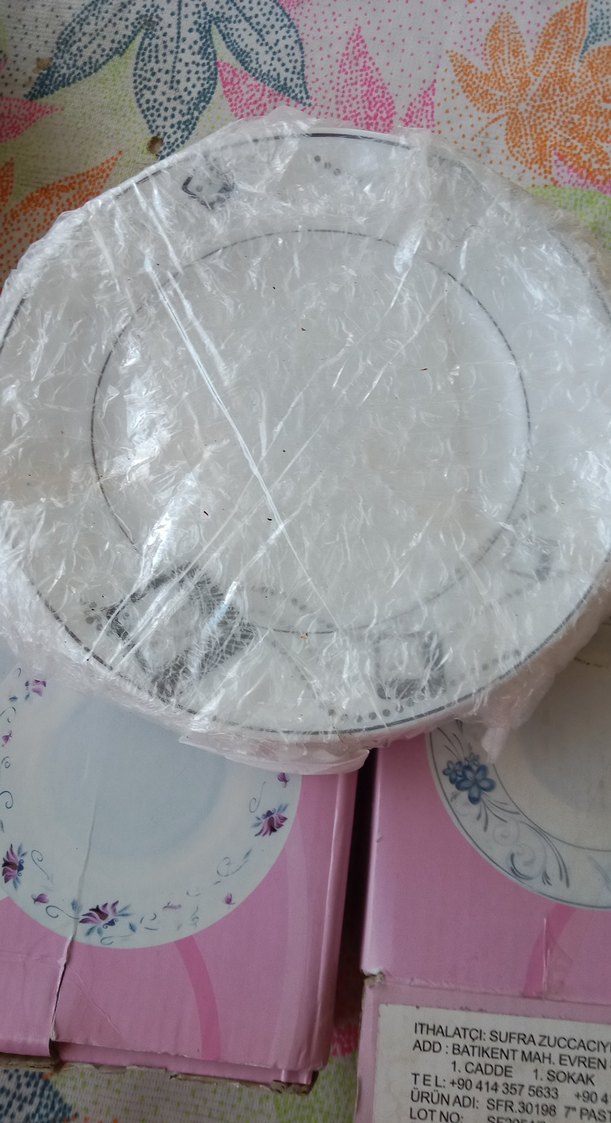 Pembe Pastel Renkli Opal Cam Tabak - Görsel 2