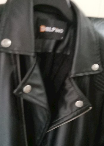 Unisex Siyah Deri Biker Ceket Orjinal Deri - Görsel 6