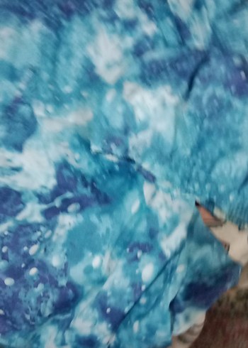 Mavi Bağlama Desenli Uzun Kollu mayo - Görsel 7