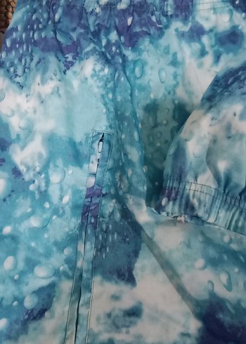 Mavi Bağlama Desenli Uzun Kollu mayo - Görsel 4