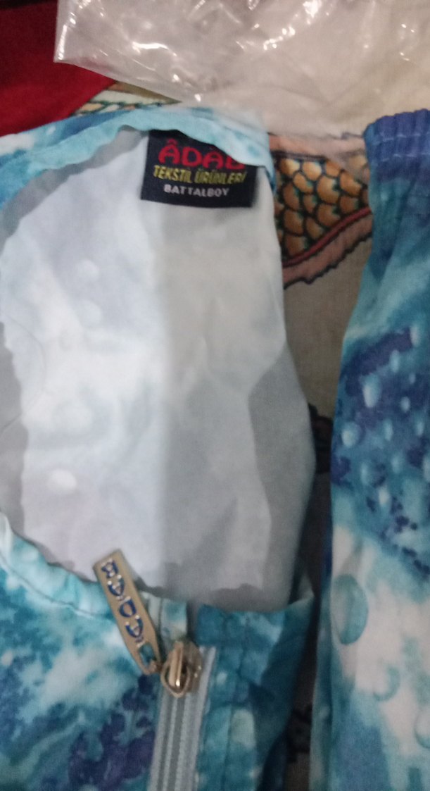 Mavi Bağlama Desenli Uzun Kollu mayo - Görsel 2