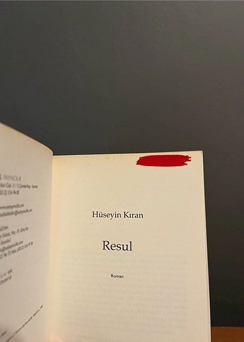 Hüseyin Kıran'dan Resul* Romanı