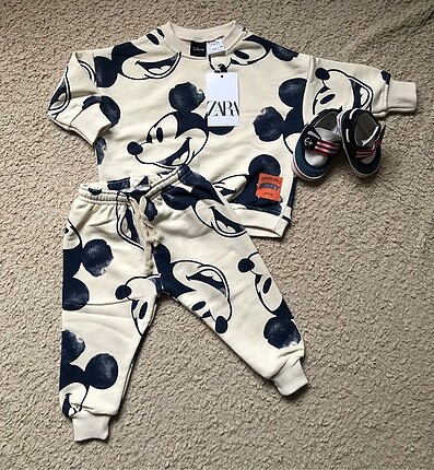 Zara Mickey Mouse Unisex Zara Takım