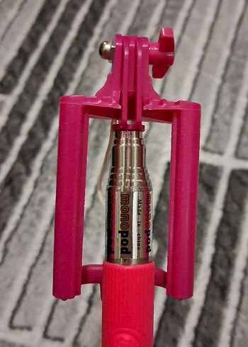 Pembe Selfie Çubuğu ve Tripod - Görsel 2