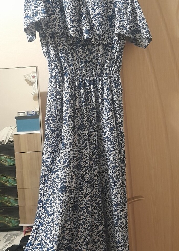 Çiçekli Madonna Cepli  Tulum - Görsel 5