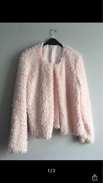 Pembe Peluş Ceket