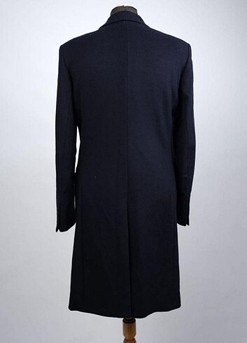 Zara Men Lacivert Kaşe Kaban 