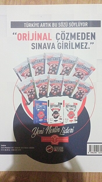 Beden Orijinal yayınları Tyt matematik denemeleri