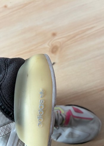 Adidas çocuk ZX  Pembe Bağcıklı Spor Ayakkabısı - Görsel 3