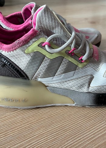 Adidas çocuk ZX  Pembe Bağcıklı Spor Ayakkabısı - Görsel 2