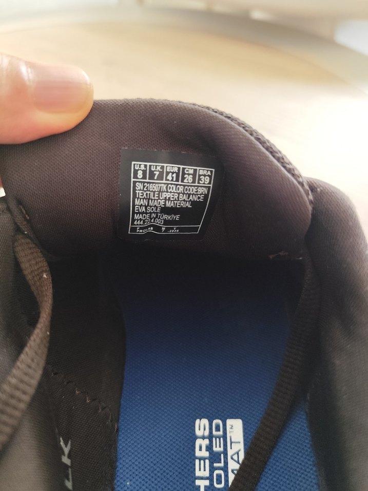 SKECHERS Kahverengi Spor Ayakkabı Velcro Detaylı - Görsel 5