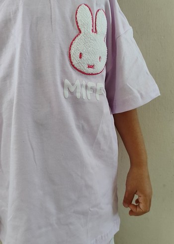 5 Yaş Beden Kız Çocuk Pembe Miffy Baskılı Tişört