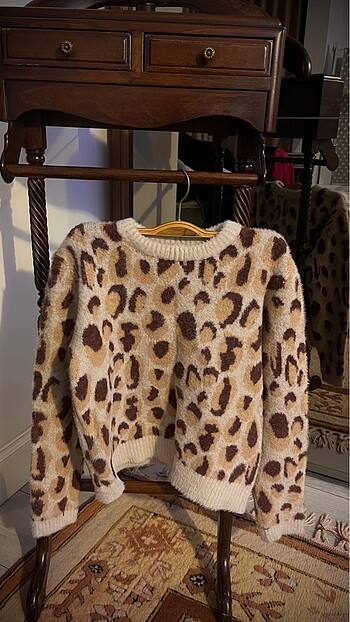 Leopar Yumuşak Kazak