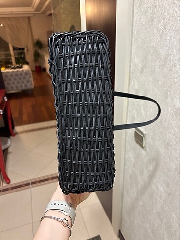 Beden siyah Renk Zara hasır çanta