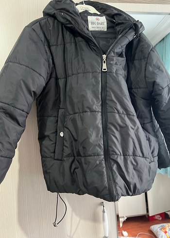 Siyah Fermuarlı Kadın Kışlık Mont - Görsel 2