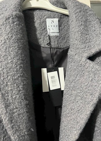 Gri Kısa Tek Düğmeli Kaban - Görsel 5