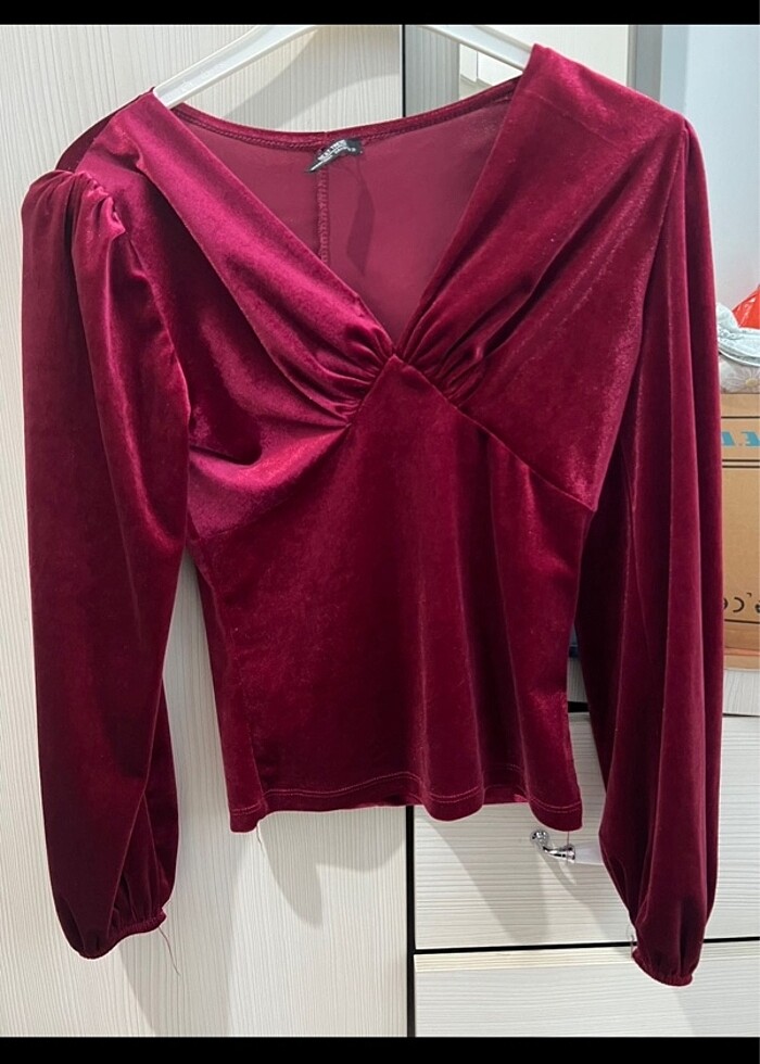 KADİFE BLUZ - Görsel 3