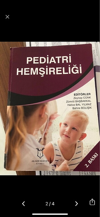 Hemşirelik Pediatri kitabı