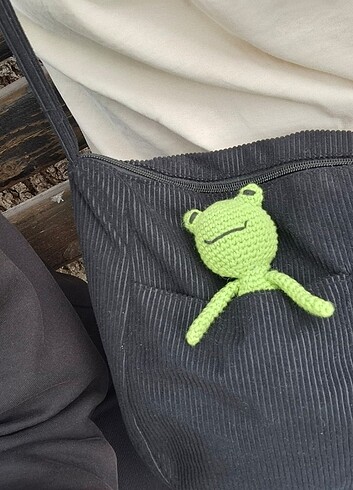 Amigurumi Kurbaga anahtarlık/oyuncak