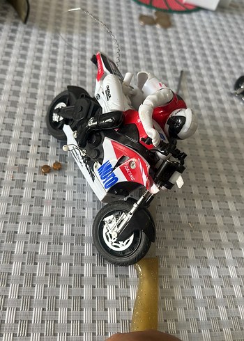 Beyaz Yarış Motosikleti Oyuncak