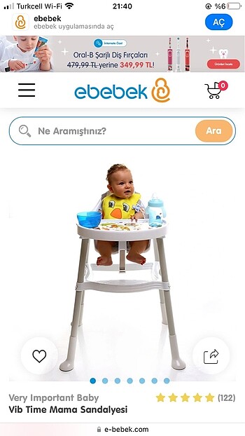 Vib time mama sandalyesi
