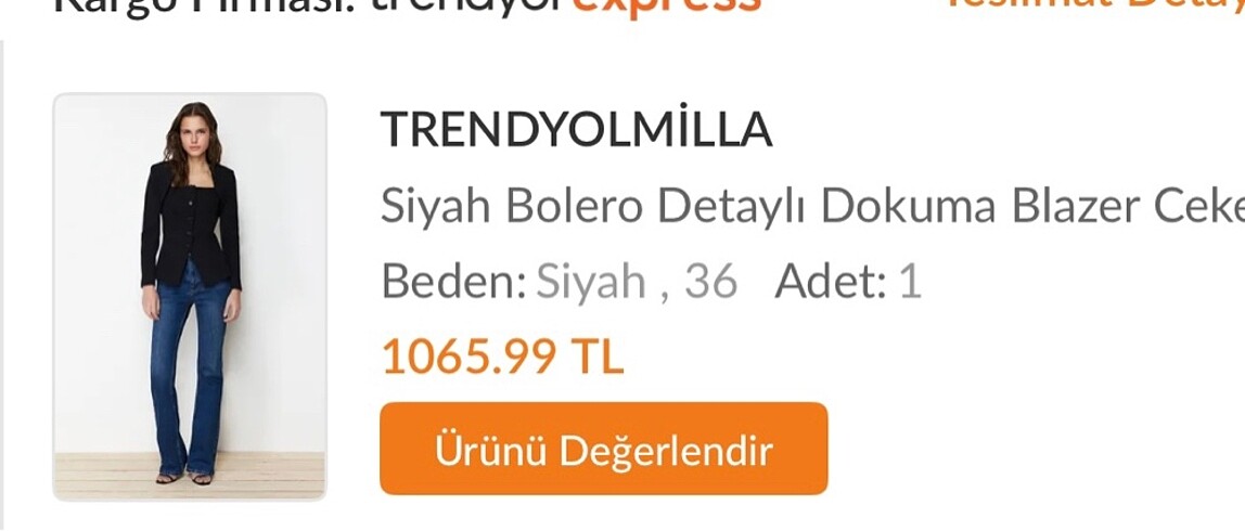 m Beden siyah Renk Milla Ceket