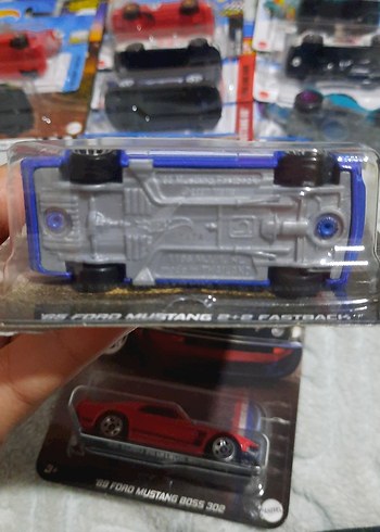 Koyu Mavi '65 Ford Mustang Oyuncak Araba - Görsel 5