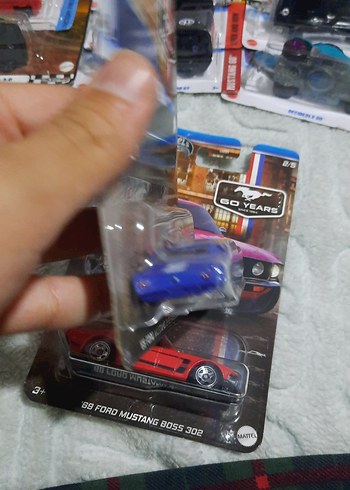 Koyu Mavi '65 Ford Mustang Oyuncak Araba - Görsel 4