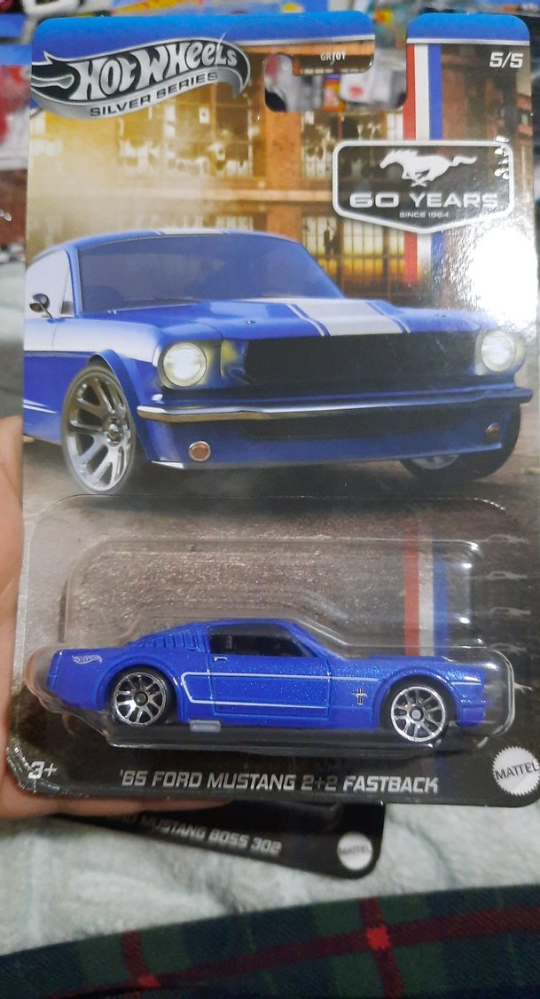 Koyu Mavi '65 Ford Mustang Oyuncak Araba - Görsel 2