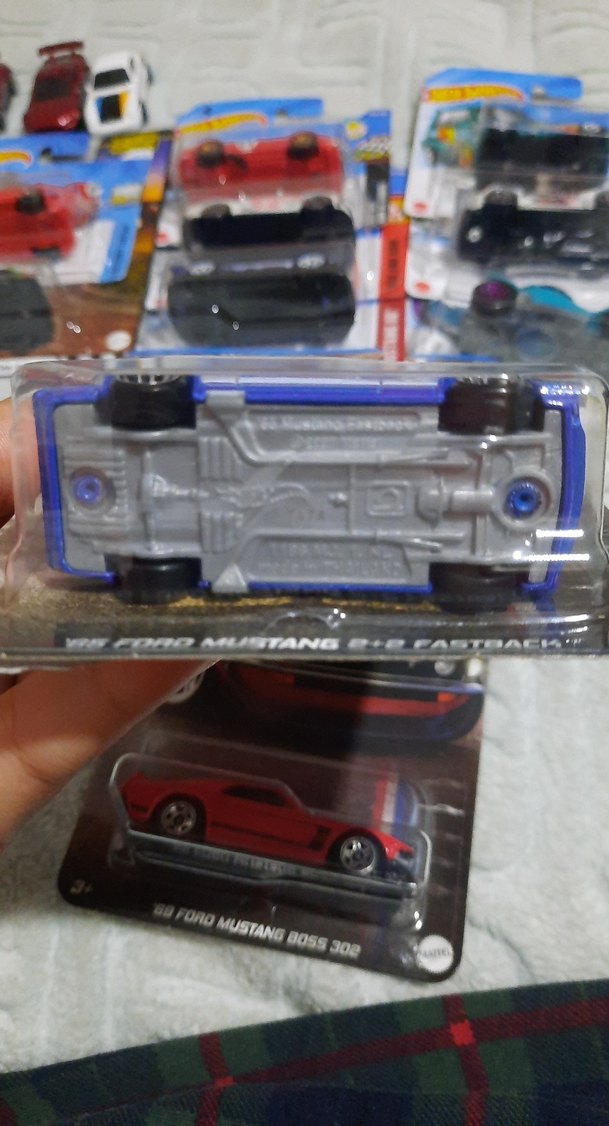 Koyu Mavi '65 Ford Mustang Oyuncak Araba - Görsel 5