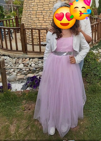 Şeker Pembe Çocuk Abiye Elbise