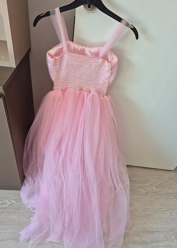 Şeker Pembe Çocuk Abiye Elbise - Görsel 9