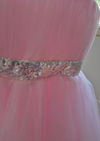 Şeker Pembe Çocuk Abiye Elbise - Görsel 14