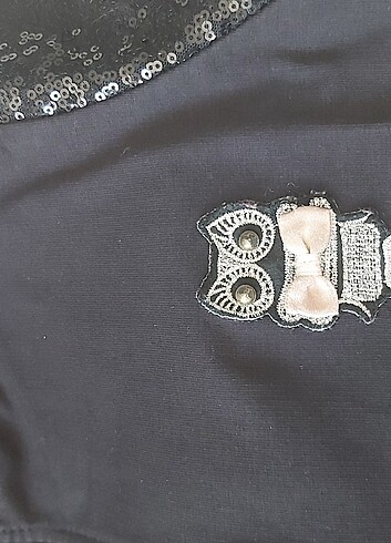 Siyah pullu kız çocuk hırka  - Görsel 12