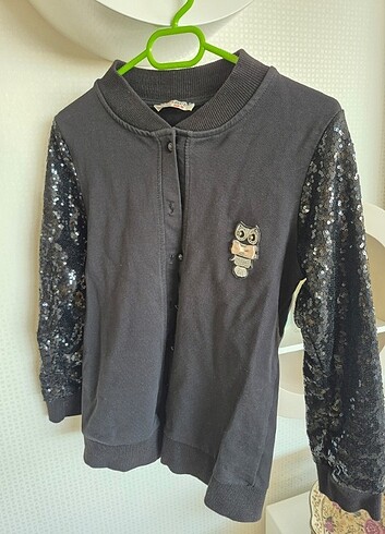 Siyah pullu kız çocuk hırka  - Görsel 16